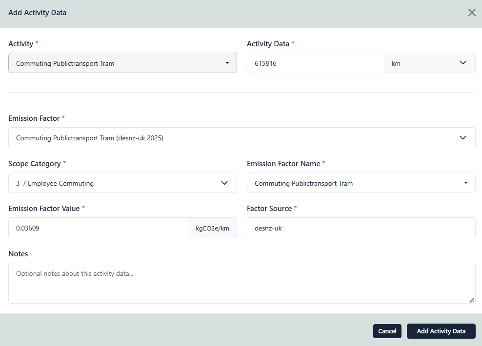 Adding a planned abatement action in the app